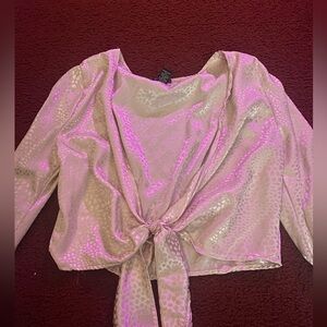 Pink shall / layer from Rue 21